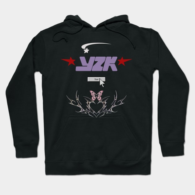 y2k Hoodie by vaporgraphic